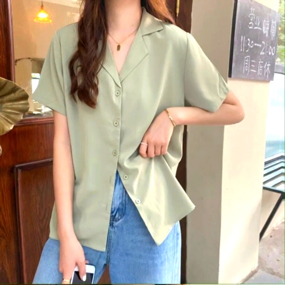 WIKPROM Short Sleeve Button Up